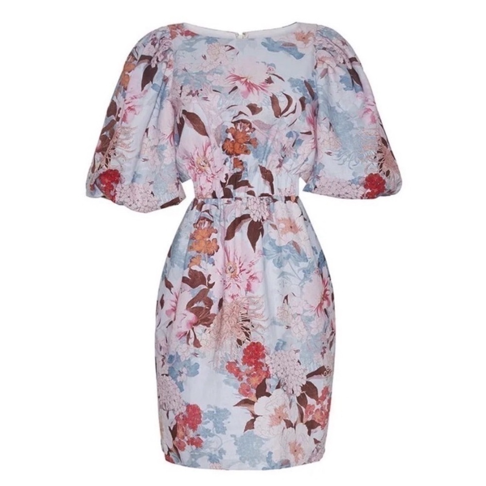Cara Cara Multicolor Floral Mini Dress size 8 NWT
